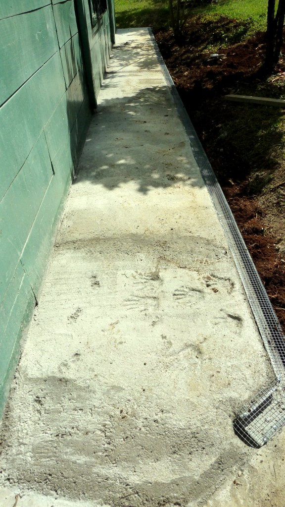 About the only thing we can not take with us....the children's hand prints will remain as a reminder of their new beginning. 