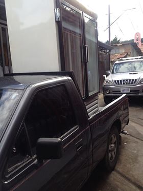 new fridge being delivered